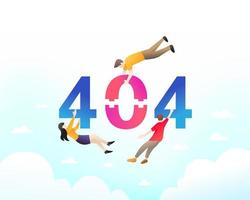 404 Error page not found concept illustration vector