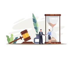 ilustración de servicio de justicia de ley legal