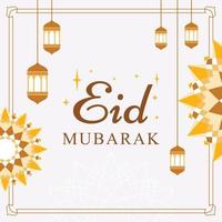 diseño vectorial eid mubarak vector