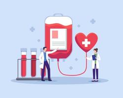 Blood donors vector illustration