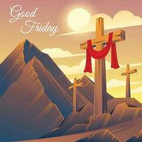 Good Friday Background vector