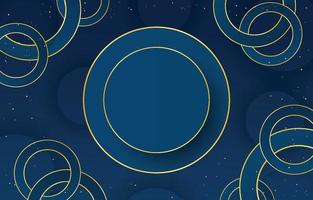 Abstract Blue Circle Background vector