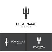 Trident Logo Template vector icon illustration design