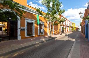 Mexico, Mazatlan, Colorful old city streets in historic city center photo