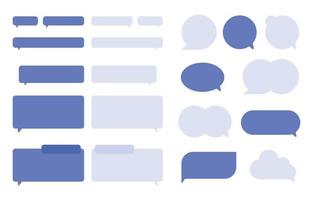 Simple Bubble Chat Template vector