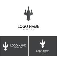 Trident Logo Template vector icon illustration design