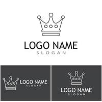 Crown Logo Template vector icon illustration design