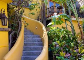 Scenic colonial streets and traditional architecture of San Jose del Cabo in historic city center, a hub for cultural life and numerous art galleries photo