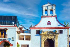 Colombia, Scenic colorful streets of Cartagena in historic Getsemani district near Walled City, Ciudad Amurallada, a UNESCO world heritage site photo