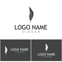 Feathers Logo Template vector symbol nature