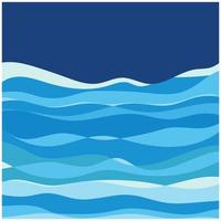 Abstract Water wave vector illustration design background