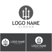 Trident Logo Template vector icon illustration design