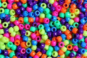 Multicolored beads background photo