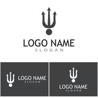 Trident Logo Template vector icon illustration design