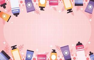 Pink Beauty Skin Care Background vector