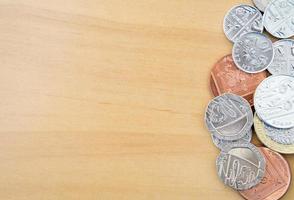 Pile of Modern British Coins photo