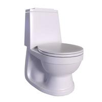 toilet isolated on white 3d rendering photo