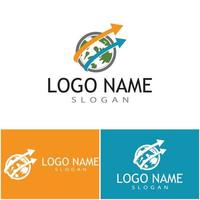 Technology logo template vector illustration