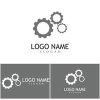 engranaje, logotipo, plantilla, vector, icono, ilustración, diseño vector