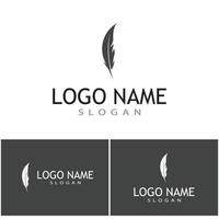 Feathers Logo Template vector symbol nature