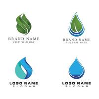 water droop logo design vector