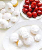 Easter eggs with cupcakes, muffins. photo