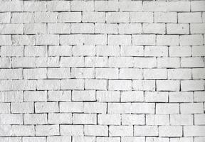 White brick wall stacked interior photo