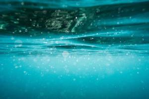 Underwater aqua wave surface background photo