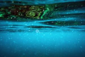 Underwater wave surface background photo