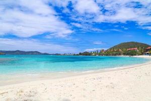 Famous Sapphire beach on St. Thomas island photo