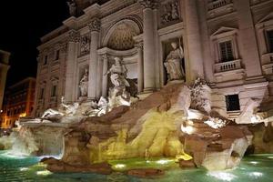 Rome, Famous Trevi Fountain Fontana Di Trevi