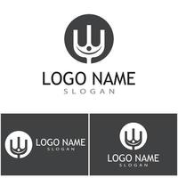 Trident Logo Template vector icon illustration design