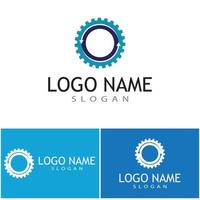 Technology logo template vector illustration