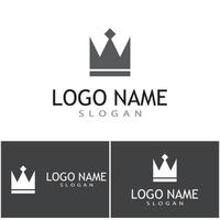 Crown Logo Template vector icon illustration design