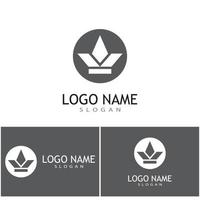 Crown Logo Template vector icon illustration design