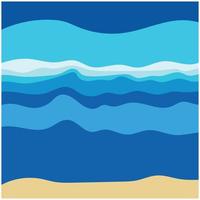 Abstract Water wave vector illustration design background