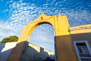 Scenic colorful colonial Merida streets in Mexico, Yucatan photo