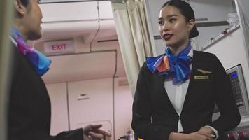 Sexy Two Air Hostesses In Uniform