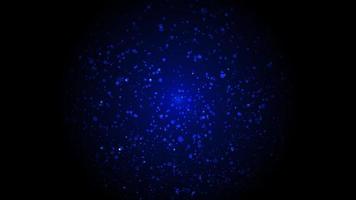 Dark blue particle globe particle technology background photo