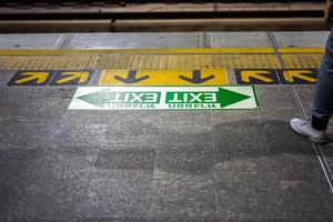 Thailand Airport Rail Link platform at Phaya Tai station photo