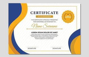 Seminar Unversity Certificate Template vector