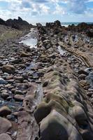 Rocky coastline near Bude photo