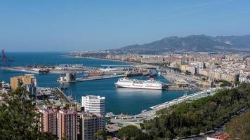 Malaga, Andalucia, Spain, 2016. View of the Harbour Area of Malaga photo