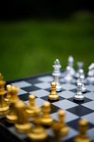 Chess, board games for concepts and contests, and strategies for business success ideas photo