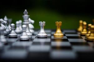 Chess, board games for concepts and contests, and strategies for business success ideas photo