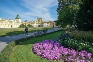 Warsaw, Poland, 2014. Approach to Wilanow Palace in Warsaw photo