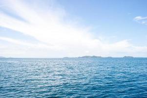 The beautiful sea and the beautiful mountains, the area for tourists to visit the beauty photo