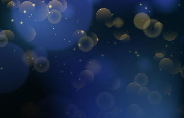Bokeh Blue and Gold Background