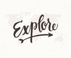 Explore hand written lettering vector