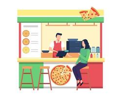 Pizza shop vector illustration